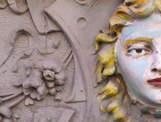 trim the bloody-half of baby-cake's face